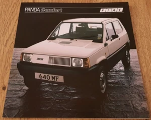1983 FIAT PANDA COMFORT car sales brochure from the UK. Catalogue / depliant - Picture 1 of 3