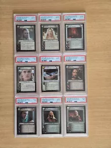LOTR TCG Bloodlines 13O1 - 13O9 COMPLETE PSA Graded Masterworks Set - Picture 1 of 4