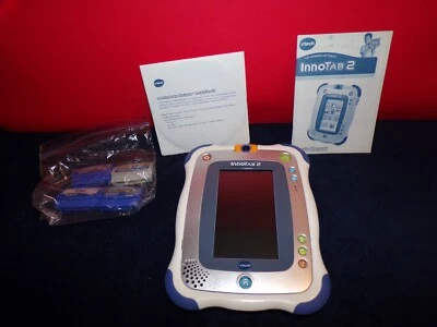 VTECH INNOTAB 2 TOUCH LEARNING SYSTEM LOT: TABLET, 4 GAMES DISNEY PIXER & MORE - Image 1 of 4