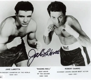 Jake LaMotta Autographed 8x10 Photo with JSA Proof of Authenticity - Picture 1 of 2