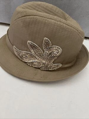 Totes Pronto FEDORA  Tan  Hat With A Side Bling Pre-Linen - Image 1 of 4