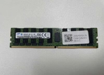 Samsung 64GB DDR4 Arbeitsspeicher RAM 2400MHz ECC DIMM Server Memory PC4-19200 - Image 1 of 4
