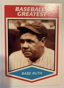 Babe Ruth #4 1989 CMC Baseball's Greatest MLB Baseball Card FBG B-  - Picture 1 of 4