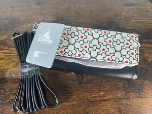 Disney Parks Mickey Mouse Icon Logo weiß und Crossbody Geldbörse Tasche Geldbeutel NEU i2 - Bild 1 von 8