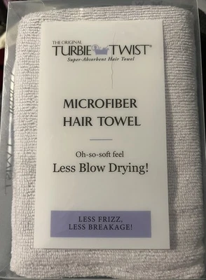 Toalla de cabello de microfibra Turbie Twist original súper absorbente púrpura--nueva con etiquetas Foto 1 de 2