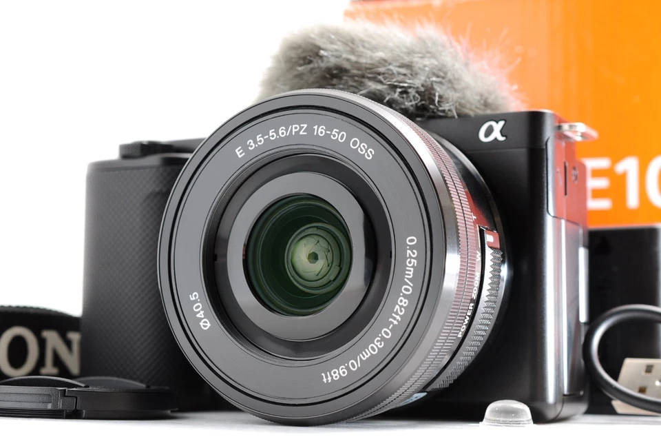 Sony ZV-E10 4K Camera E10 kit Lens 16-50mm Original Box -Shutter count 42-MINT- - Image 1 of 4