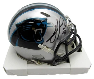 Julius Peppers Autographed/Signed Carolina Panthers Mini Helmet Beckett 200067 - Picture 1 of 3
