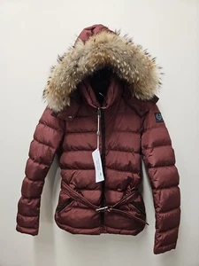 CHAQUETA Belstaff Sussex One con cinturón roja cardinal - talla 40 para mujer - Imagen 1 de 9