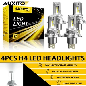 AUXITO H4 9003 Super White 40000LM Kit LED Bulbs Headlight High Low Beam - Picture 1 of 12