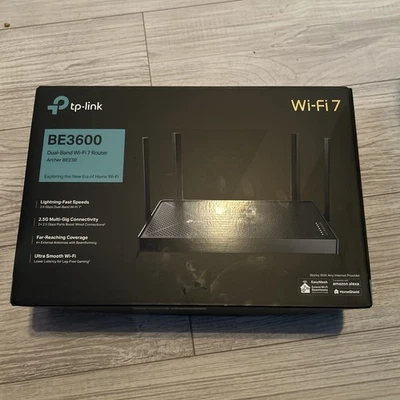 TP-Link Archer BE3600 Dual-Band Wi-Fi 7 Router. - Image 1 of 3