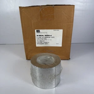 12 Rolls R-SEAL 3000-4 Aluminum Foil Tape 4” x 50 Yds 2.0 Mil HVAC Duct Seal - Picture 1 of 5