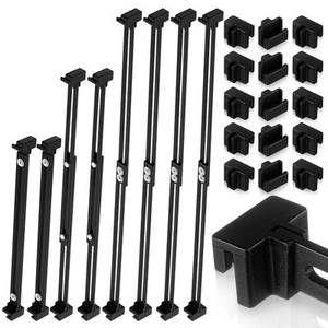 24 Pcs Metal Adjustable File Cabinet Rails Set Include 16 Hanging File Rail C... - Picture 1 of 7