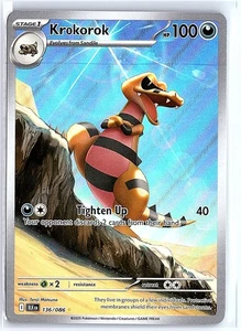 2025 Pokemon SV Black Bolt EN Krokorok Special Illustration Rare Holo #136/086 - Picture 1 of 10