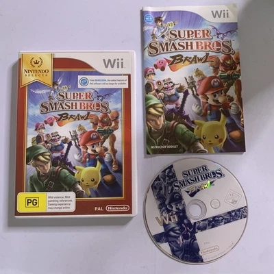 Super Smash Brothers Bros. Brawl Nintendo Wii PAL Game Complete - Image 1 of 4