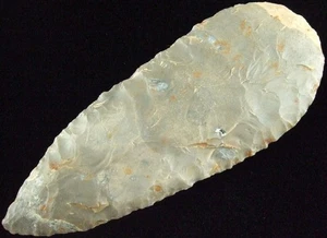 Außergewöhnlich feine 4 5/8 Zoll Tennessee Cobbs Klinge mit T&T COA Pfeilspitzen - Bild 1 von 4