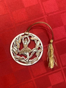 9 Ladies Dancing  Lenox  12 Days of Christmas Ornament series  1995 - Picture 1 of 12