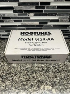 Hogtunes - Gen 3 5.25" 2 Ohm Replacement Rear Speakers for Harley Models 352R-AA - Picture 1 of 5