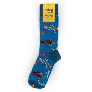 The Beatles Fish and Whales Happy Socks Crew Socks Mens Womens Fun Music Gift - Picture 1 of 8