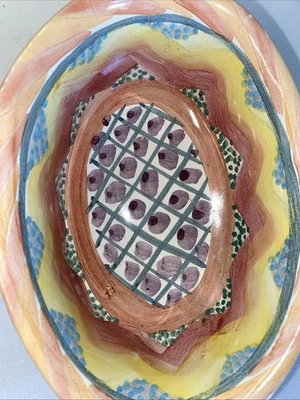 Vintage MacKenzie Childs KEUKENOFF Bowl 7” - Image 1 of 4