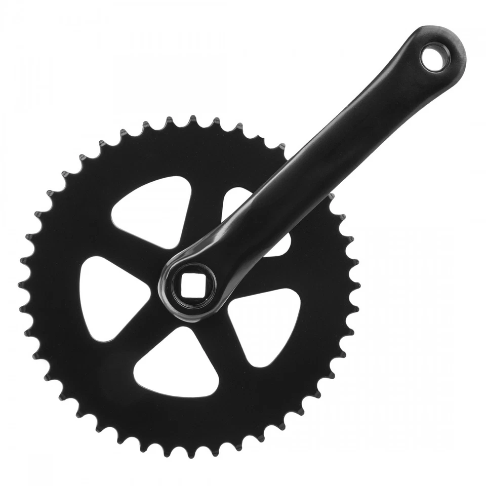 Sunlite Alloy Single Speed Crankset 170mm 44T 3/32" SQR JIS Black, Lightweight - image 1 of 1