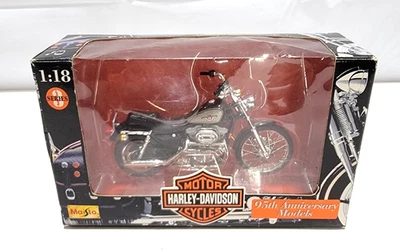 Harley Davidson Maisto Serie 3 1998 XL 1200C Sportster 95 aniversario 1:18 Foto 1 de 4