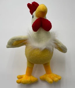 Pollo Gallo Muñeca Aves Juguete Peluche Gallina Blanco Amarillo Pollo Juguetes de Peluche - Imagen 1 de 9