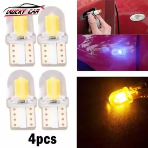 4PC LED License Plate Interior Light Bulb Super White T10 194 168 W5W 2825 6000K - Picture 1 of 6