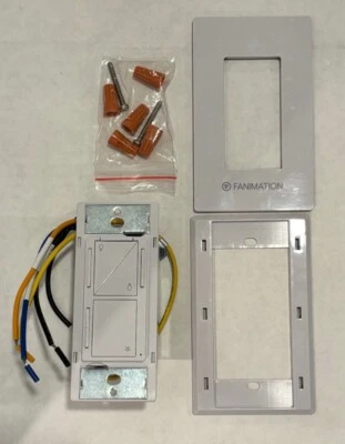 Fanimation WC3WH Ceiling Fan Wall Control 3-Speeds & Up/Down Light Switch White - Image 1 of 4