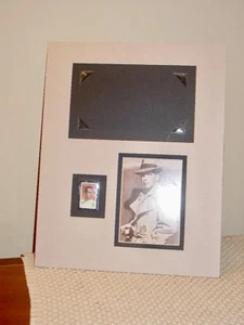 Classic Photograph of Humphrey Bogart- Photo and  Stamp BOGIE on Poster Board - Picture 1 of 1
