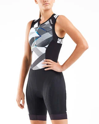 New 2XU Women's Compression Tri Suit Small Black Chroma Sleeveless Race Gear - Image 1 of 4