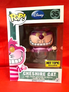 CHESHIRE CAT Clear FUNKO POP! #35 Alice in Wonderland HOT TOPIC Exclusive - Picture 1 of 6