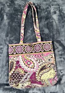 Vera Bradley Very Berry Paisley Get Carried Away Toggle Closure Tote