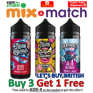 Doozy Legends e liquid 100ml Temptations / Seriously Fruity 70VG - Nicotine Free - Picture 1 of 65