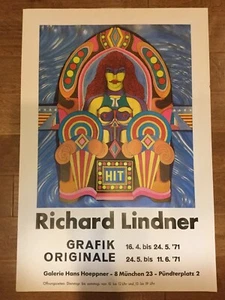 Richard Lindner 1971 HIT Original Vintage Serigraph GRAFIK ORIGINALE GERMANY - Picture 1 of 10