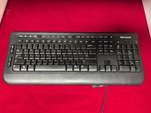 Microsoft Digital Media Keyboard 3000 Model 1343 USB Wired Multimedia - TESTED - Picture 1 of 9
