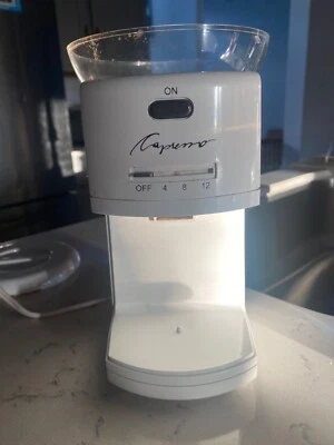 Molinillo de rebabas de café Capresso modelo 551 blanco buen estado Foto 1 de 2
