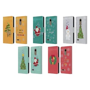 HEAD CASE DESIGNS ORIGAMI XMAS LEATHER BOOK WALLET CASE COVER FOR LG PHONES 1 - Picture 1 of 7