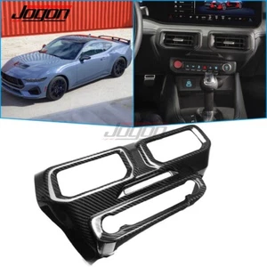 Dry Carbon Dashboard Air Vent Control Panel Trim Ford Mustang S650 GT Dark Horse - Picture 1 of 12