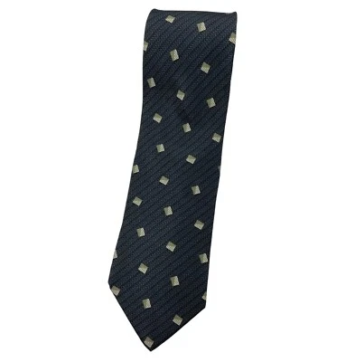 Corbata ARMANI COLLEZIONI Para Hombre 100% Seda LUJO XL Gris Geométrica W:3.7" Usada en Excelente Condición Foto 1 de 4