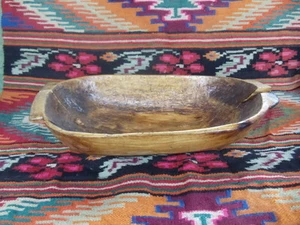 Antique Ukrainian primitive wooden hand carved Dough Bowl - Picture 1 of 5