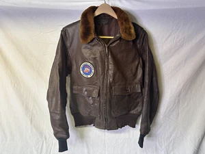 Vintage U.S. Navy G-1 Flight Jacket – Cagleco Sportswear – MCB-21 Seabees Patch - Picture 1 of 21