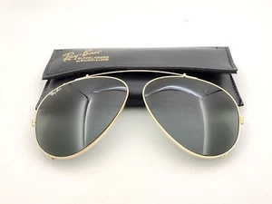 Gafas de sol vintage B&L Ray Ban Bausch & Lomb 62 mm aviador con clip con estuche - Imagen 1 de 7