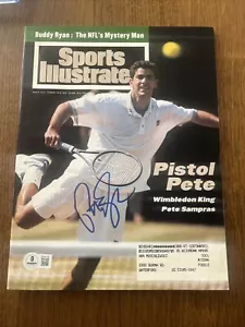 PETE SAMPRAS USA TENNIS SIGNED HANDSIGNIERT SPORT ILLUSTRIERT 1994 MIT COA - Bild 1 von 5