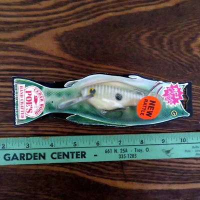 Vintage Poe's RC3 Rick Clunn Series 1500R Rattle Color 014 Cedar Wood NOS Lure * - Image 1 of 4