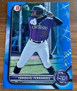 Yanquiel Fernandez /150 2022 Bowman Draft Blue KOSTENLOSER VERSAND - Bild 1 von 3