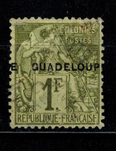 Briefmarke Guadeloupe Nr. 26 Überladung verschoben gestempelt - Bild 1 von 1