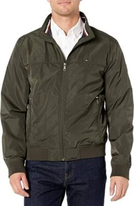 Tommy Hilfiger Men's Performance Faux Memory Bomber Jacket - Picture 1 of 21