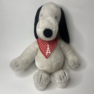 Vintage Peanuts Snoopy Plush Applause Bandana With Eiffel Tower 1968 - Picture 1 of 6