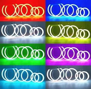 Faro antiniebla para Ford Mustang GT Shelby GT500 RGB LED halo anillo ojo de ángel - Imagen 1 de 45