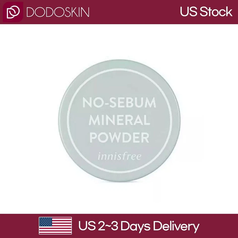 VENDEDOR DE EE. UU. Innisfree Sin Sebo Mineral en Polvo 5g NUEVA Versión Foto 1 de 1